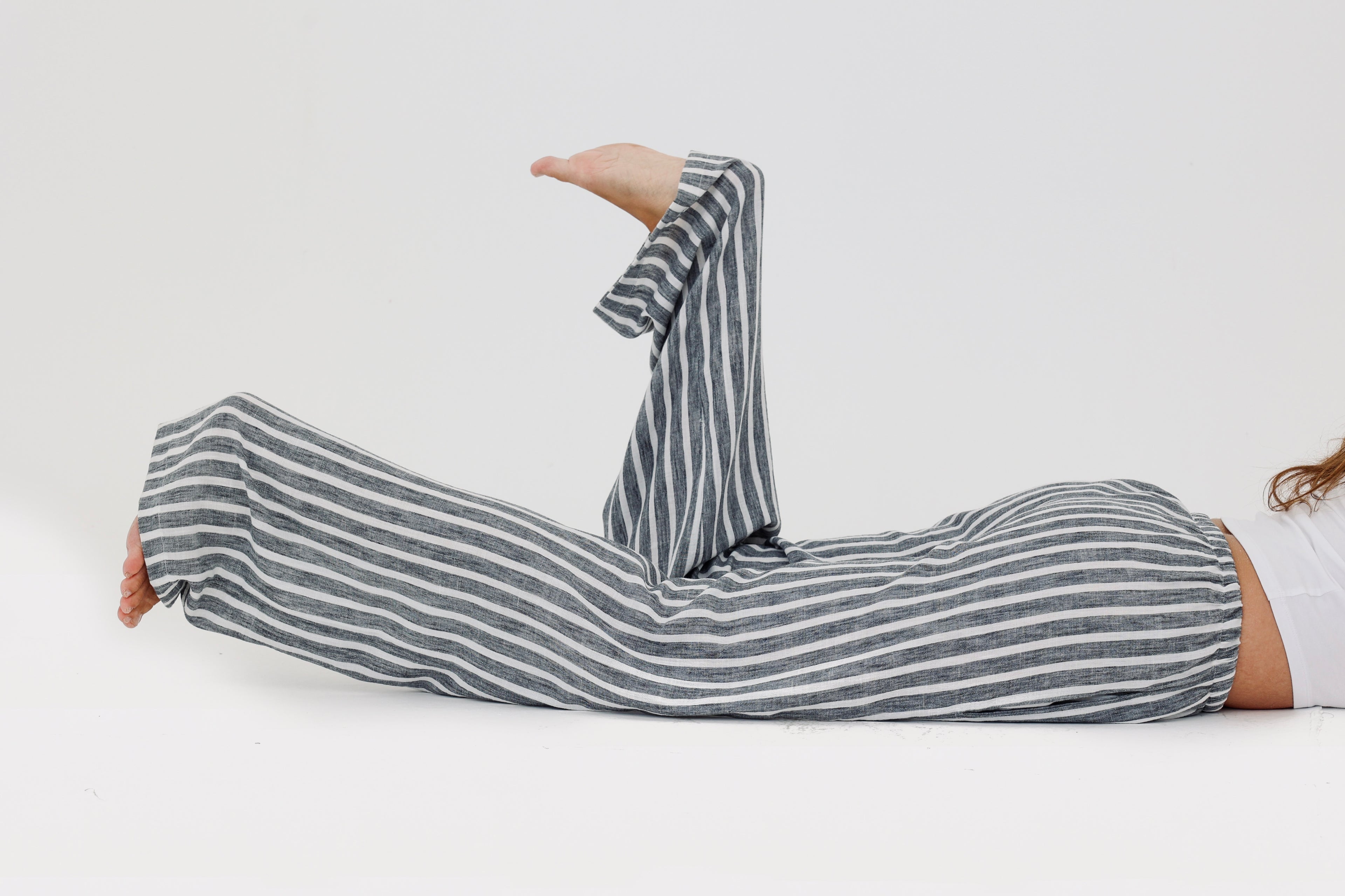 Remal stripped ketan pant Gary