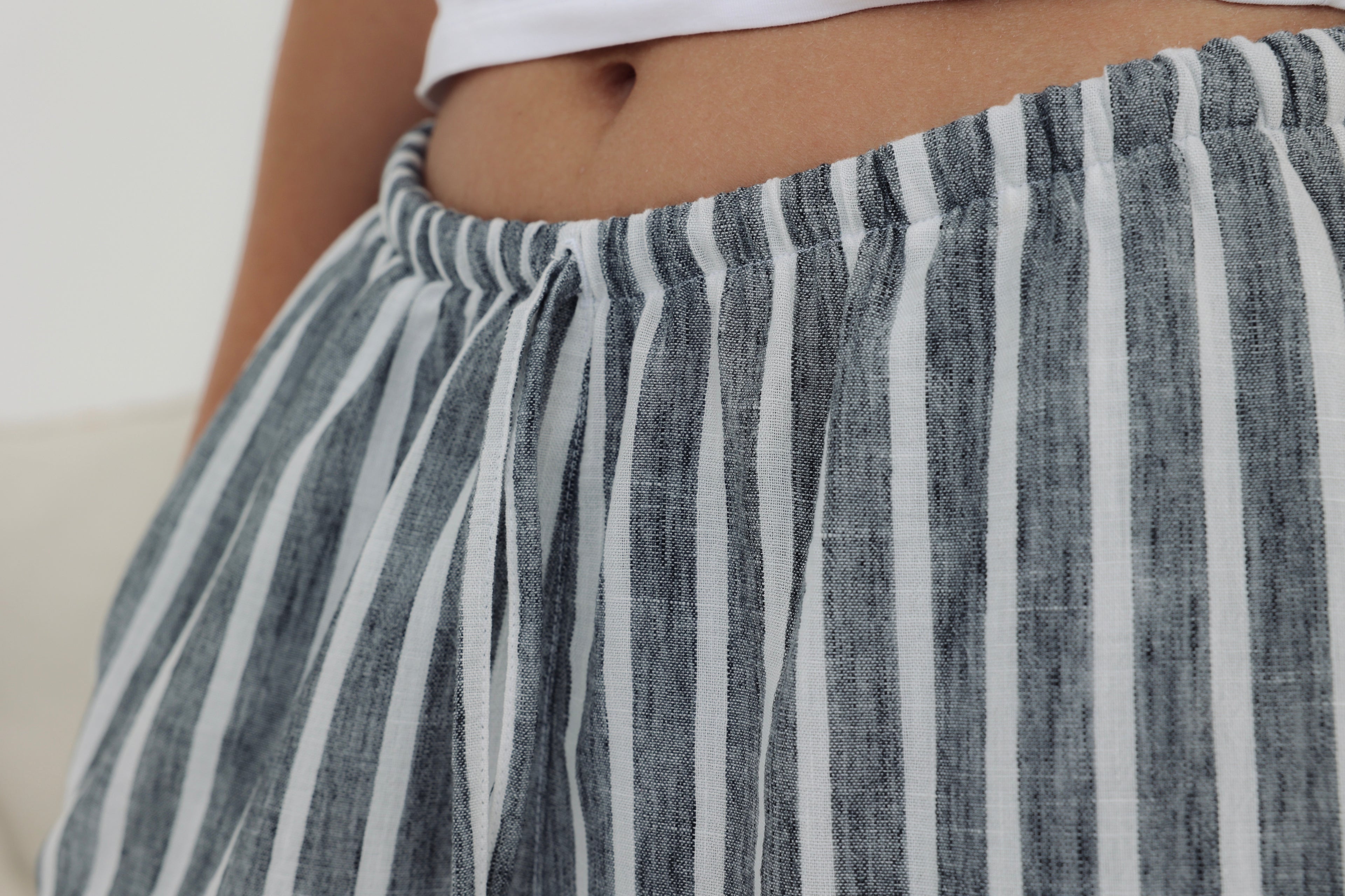 Remal stripped ketan pant Gary